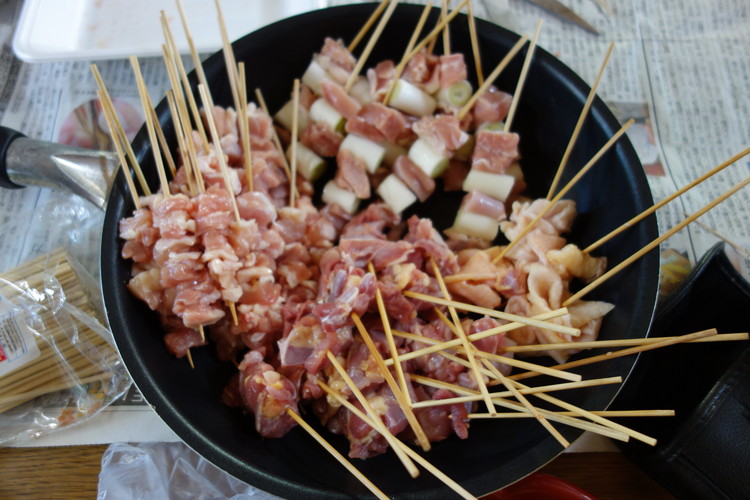 焼き鳥焼く前