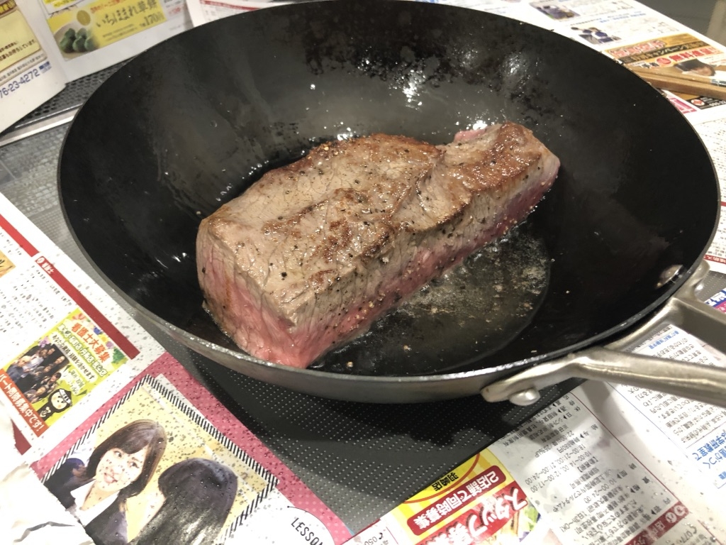 裏も焼く